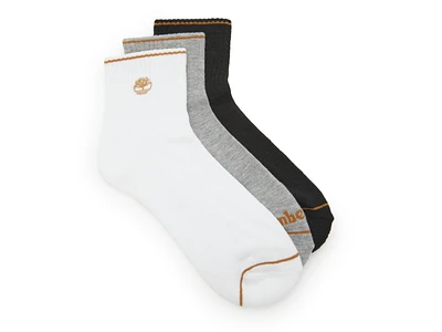 Cushioned Logo Men's Quarter Crew Socks