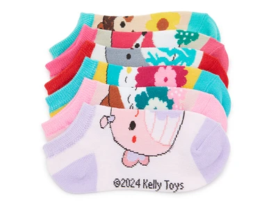 Squishmallow Kid's No Show Socks - 6 Pack