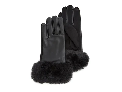 Faux Fur Trim Women's Gloves