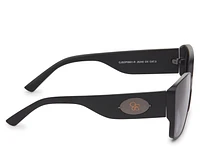 Flush Lens Square Cat-Eye Sunglasses