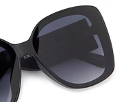 Flush Lens Square Cat-Eye Sunglasses