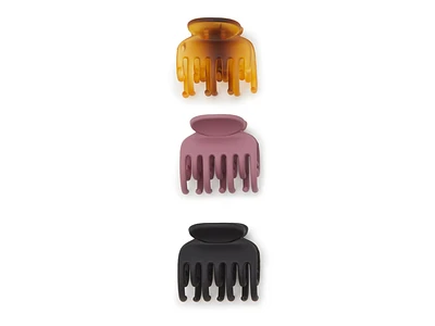 Double Layer Mini Hair Clips - 3 Pack