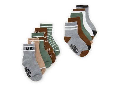 Football Kids' Crew Socks - 10 Pack