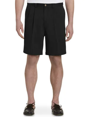 Waist-Relaxer Pleated Shorts