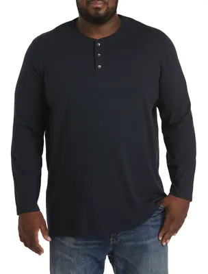 Wicking Long-Sleeve Henley Shirt