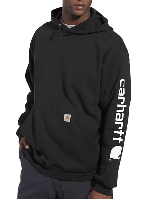 Midweight Logo-Sleeve Hooded Sweatshirt