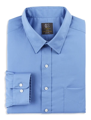 Wrinkle-Free Cool & Dry Solid Dress Shirt