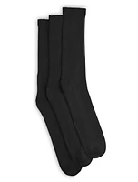 3-pk Continuous Comfort Crew Socks