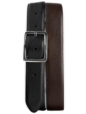 Reversible Leather Dress Belt