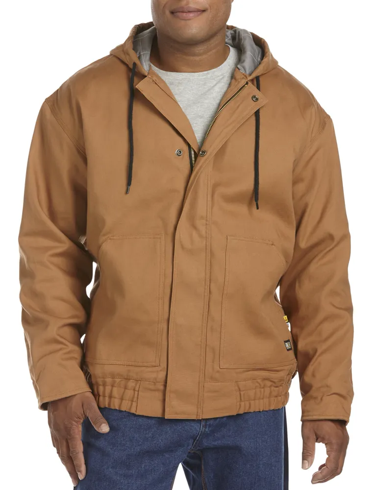 Flame-Resistant Quilt-Lined Hooded Jacket