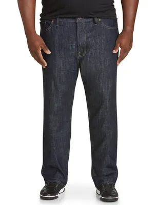 Relaxed Straight-Fit Stretch Jeans