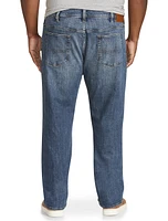 Relaxed Straight-Leg Stretch Jeans