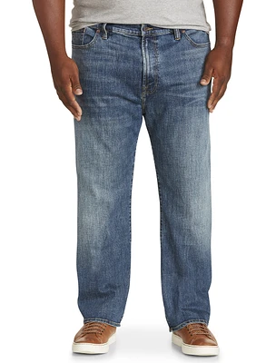 Relaxed Straight-Leg Stretch Jeans