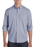 Stretch Gingham Sport Shirt