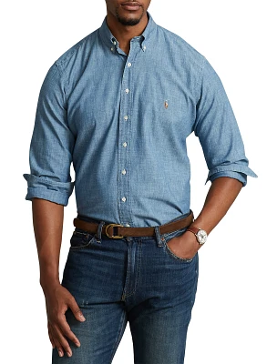 Solid Chambray Sport Shirt