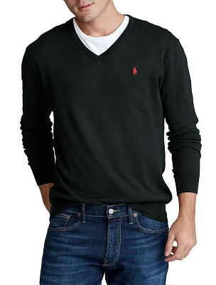 V-Neck Pima Cotton Sweater