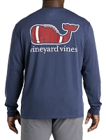 Football Whale Long-Sleeve Pocket Tee