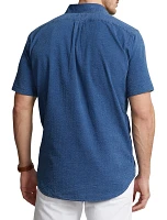 Solid Seersucker Sport Shirt