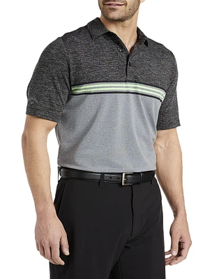 Ventilated Stripe Golf Polo Shirt