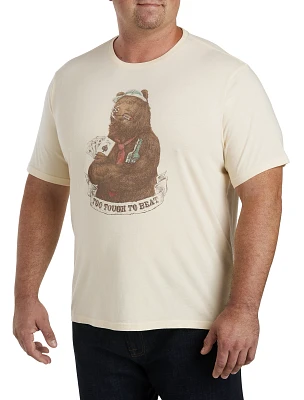 Lucky Brand Gambling Bear Graphic Tee