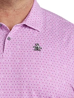 Heritage Floral Geo Print Golf Polo Shirt