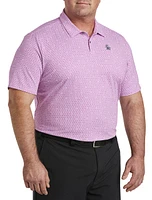 Heritage Floral Geo Print Golf Polo Shirt