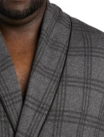 Plaid Shawl-Collar Robe