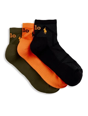 3-pk Tech 1/4-Top Socks