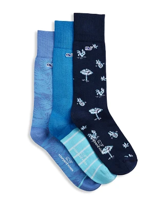 3-Pack Harbor Icon Socks