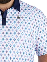 Atomic Cocktail Printed Golf Polo Shirt