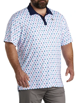 Atomic Cocktail Printed Golf Polo Shirt
