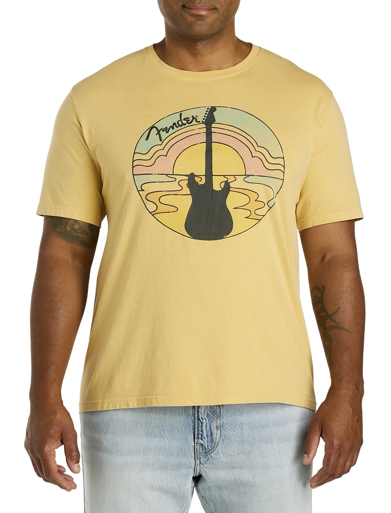 Groovy Fender Sunset Graphic Tee