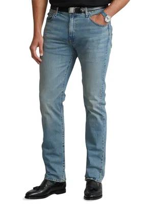 Hampton Relaxed Straight-Fit Stretch Jeans