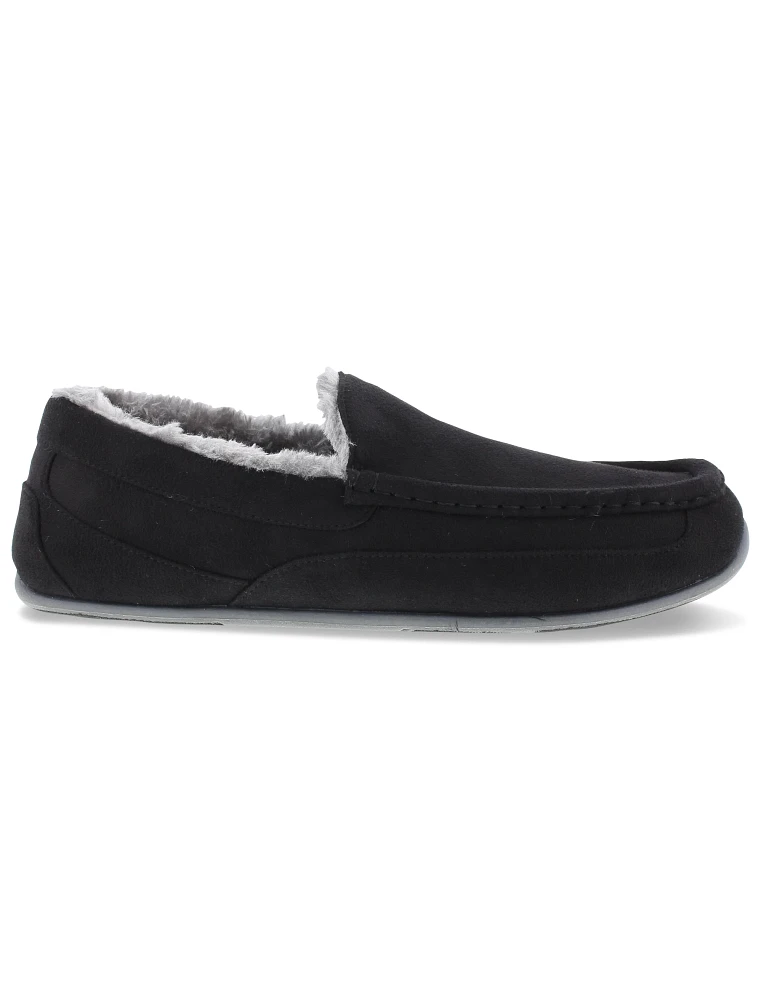 Spun Microsuede Moccasin Slippers