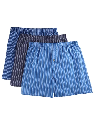 3-pk Stripe Woven Boxers