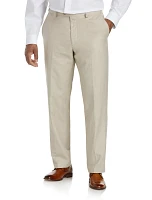 Linen-Blend Suit Pants