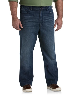 Loose-Fit Stretch Dark Wash Jeans