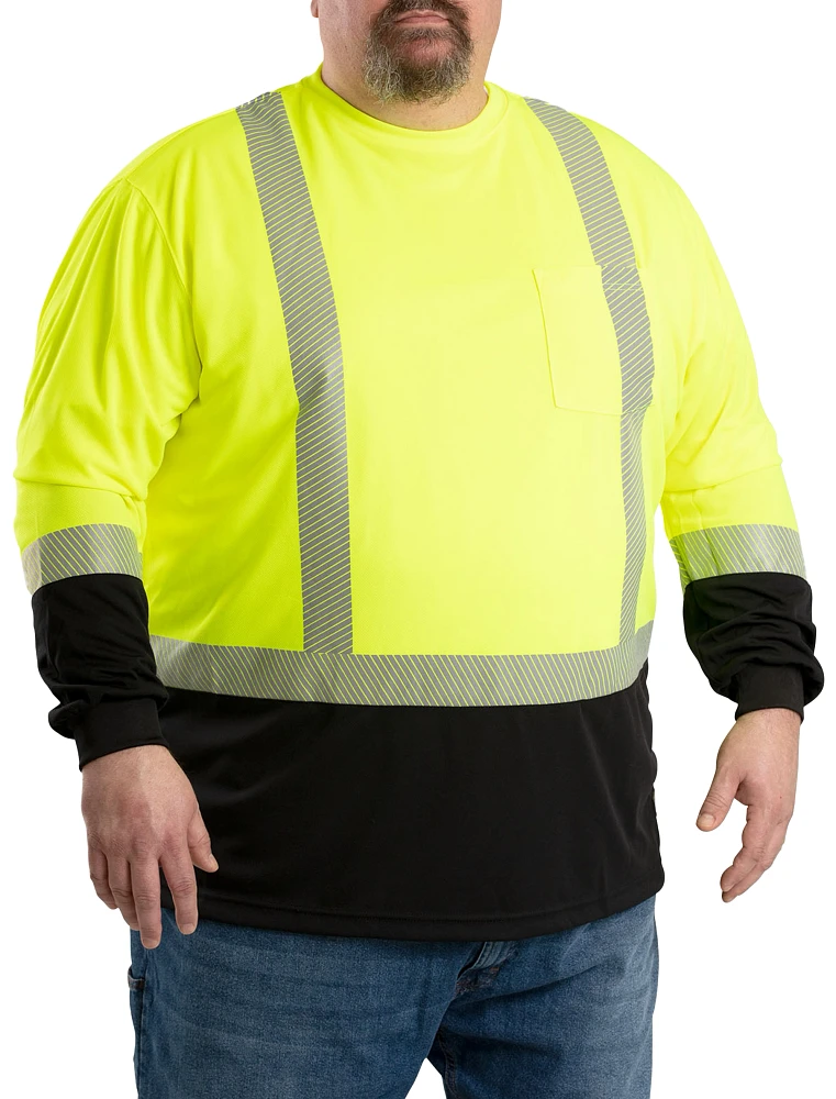 Hi-Visibility Colorblock Long-Sleeve Tee