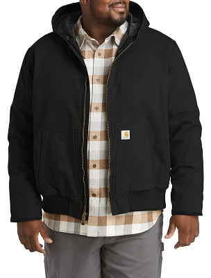 Loose-Fit Washed Duck Insulated Jacket