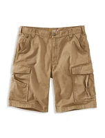 Relaxed-Fit Canvas Cargo Shorts