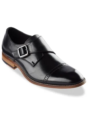 Desmond Cap-Toe Monk Strap Dress Shoes