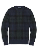 Plaid Crewneck Sweater