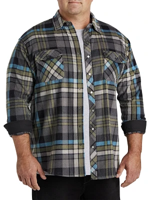Glacier Plaid Superfleece Flannel Sport Shirt