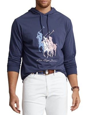 Big Pony Jersey Long-Sleeve Hooded T-Shirt