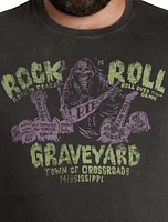 Rock and Roll Graveyard Graphic Tee