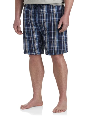 Sun Dazed Seersucker Plaid Lounge Shorts