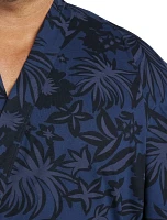 Palmera Print Knit Robe