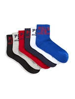 6-pk Quarter-Top Athletic Socks