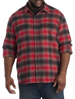 Plaid Flannel Sport Shirt