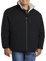 Faux Sherpa-Lined Jacket